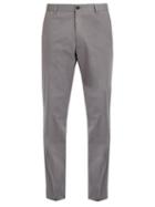 Matchesfashion.com Kilgour - Slim Fit Cotton Blend Chino Trousers - Mens - Grey