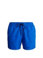 Matchesfashion.com Paul Smith - Sunglasses Embroidered Swim Shorts - Mens - Blue