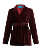 M.i.h Jeans Robin Tie-waist Velvet Blazer