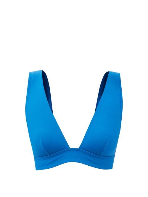 Eres - Chrome Bikini Top - Womens - Cobalt Blue