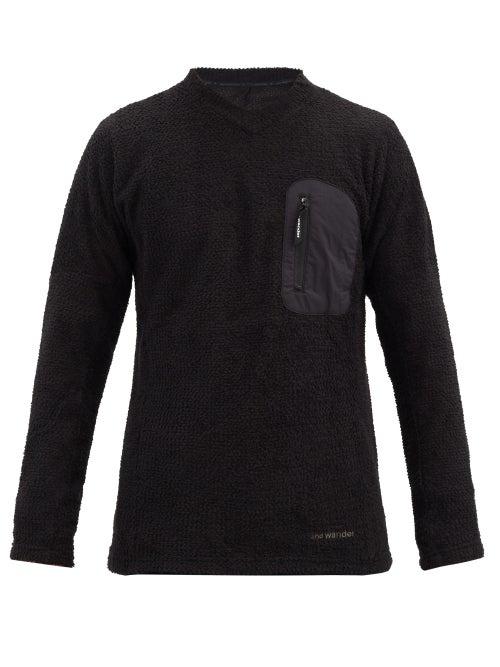 Matchesfashion.com And Wander - Alpha Technical-fleece Sweater - Mens - Black