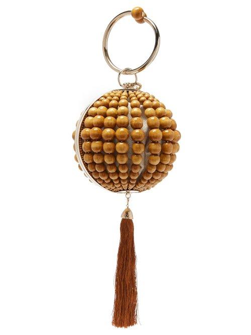 Matchesfashion.com Rosantica By Michela Panero - Mr Blondie Bead And Tassel Ball Clutch - Womens - Beige Multi