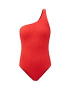 Melissa Odabash - Palermo One-shoulder Swimsuit - Womens - Red
