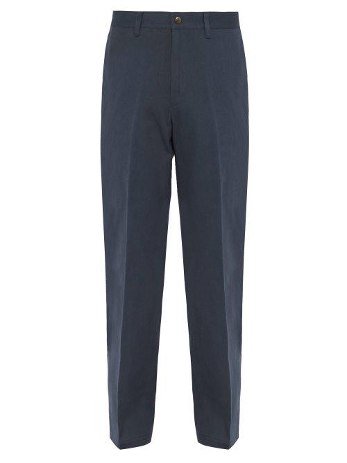 Matchesfashion.com Undercover - Straight Leg Cotton Twill Trousers - Mens - Multi