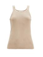 Matchesfashion.com The Row - Frankie Sleeveless Cotton Tank Top - Womens - Beige