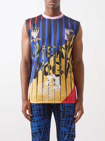 Liberal Youth Ministry - Dream Yoga-print Jersey Tank Top - Mens - Black Multi