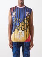 Liberal Youth Ministry - Dream Yoga-print Jersey Tank Top - Mens - Black Multi