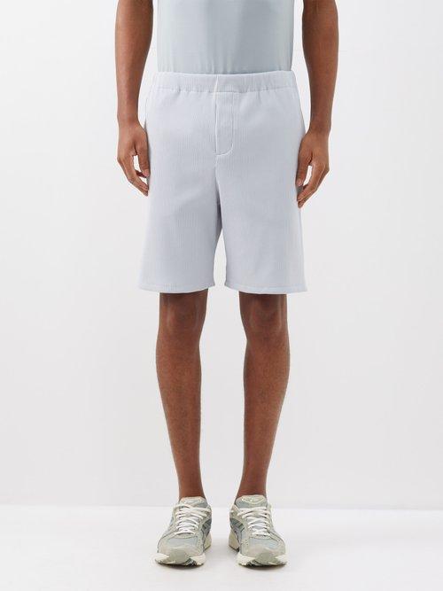 Jacques - Mindful Movement Ribbed Technical Shorts - Mens - Grey
