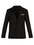 Matchesfashion.com Neil Barrett - Tonal Camouflage Jacquard Tuxedo Jacket - Mens - Black