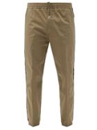 Matchesfashion.com Moncler - Cotton-blend Shell Track Pants - Mens - Khaki
