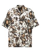 Matchesfashion.com Edward Crutchley - Animal-print Silk Shirt - Womens - Leopard