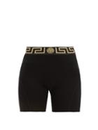 Matchesfashion.com Versace - Logo Jacquard Cycling Shorts - Womens - Black