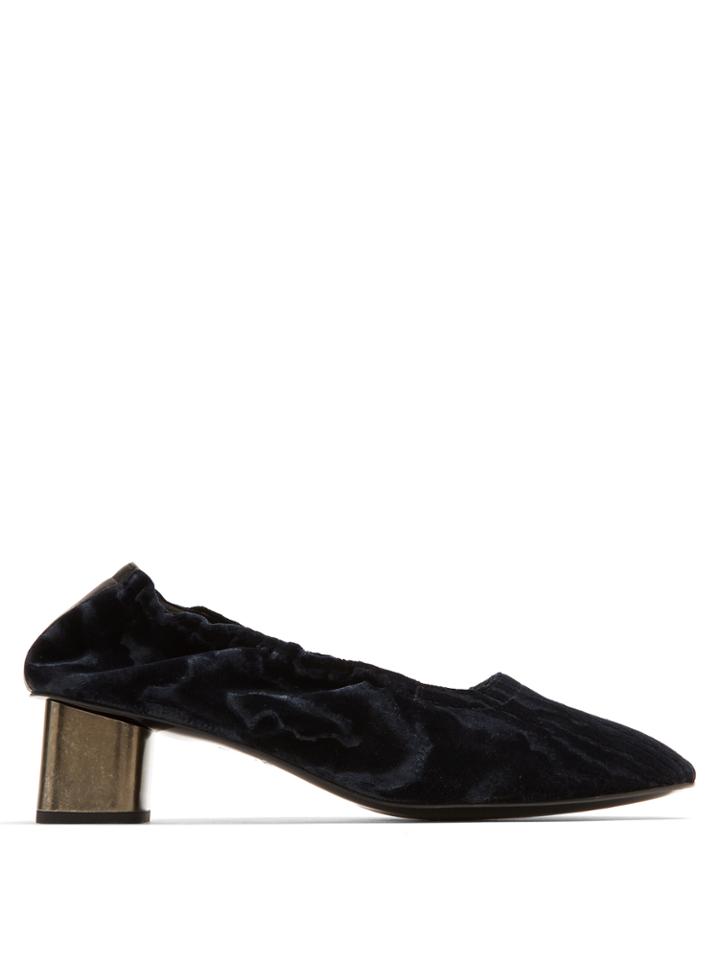 Robert Clergerie Poket Devore Velvet Pumps