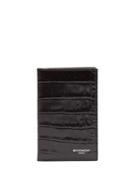 Givenchy Bi-fold Crocodile-effect Leather Cardholder