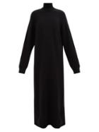 Raey - Recycled-cashmere Blend Roll-neck Dress - Womens - Black