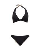 Matchesfashion.com Zeus + Dione - Milos Halterneck Bikini - Womens - Black