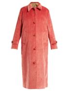 Matchesfashion.com Giuliva Heritage Collection - Maria Cotton Corduroy Coat - Womens - Pink