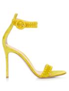 Gianvito Rossi Antigua Contrast-stitch Suede Sandals