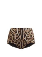 Matchesfashion.com Dolce & Gabbana - Leopard Print High Waisted Bikini Briefs - Womens - Leopard