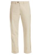 Jupe By Jackie Ebeko Embroidered Mid-rise Cotton Trousers
