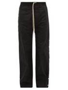 Matchesfashion.com Rick Owens Drkshdw - Snap-button Cotton-ripstop Trousers - Mens - Black