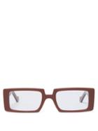 Matchesfashion.com Loewe - Rectangular Acetate Sunglasses - Mens - Brown