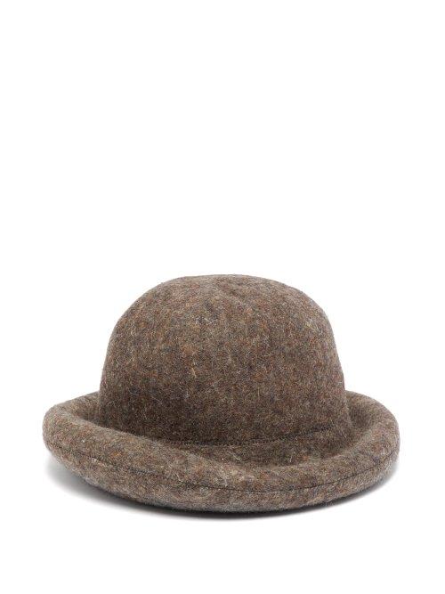 Matchesfashion.com Acne Studios - X Stephen Jones Wool Blend Hat - Womens - Grey