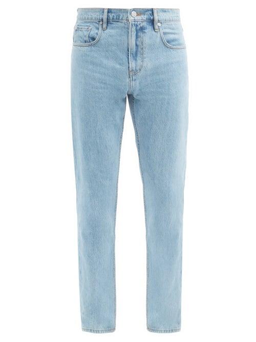 Matchesfashion.com Burberry - Logo-tab Straight-leg Jeans - Mens - Blue