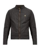 Matchesfashion.com Belstaff - Kelland Waxed Cotton Short Jacket - Mens - Black