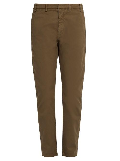 No. 21 Mid-rise Slim-leg Stretch-cotton Chino Trousers