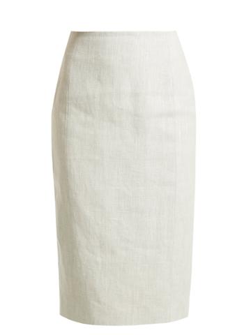 Carl Kapp Kiara High-rise Linen Skirt
