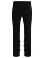 Toga Ruffled Slim-leg Cotton-blend Trousers