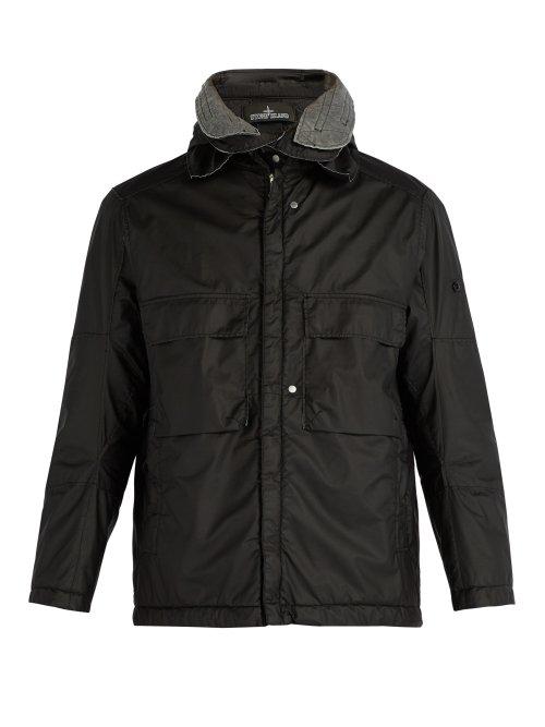 Matchesfashion.com Stone Island Shadow Project - Zip Up Matte Jacket - Mens - Black
