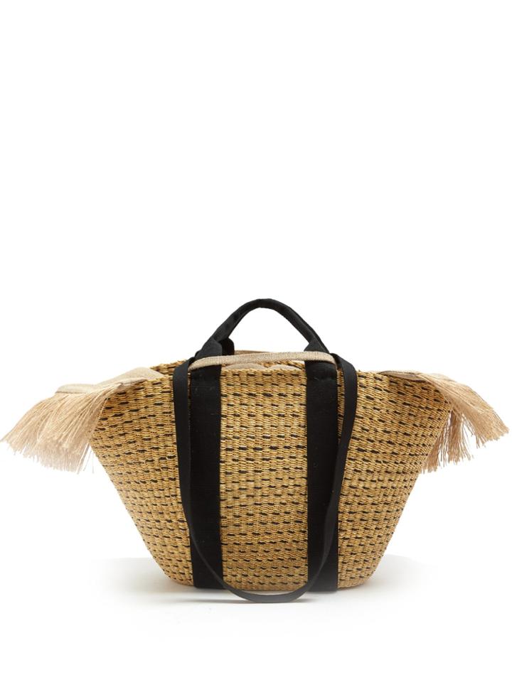 Muuñ Blaise Large Jute And Hand-woven Straw Tote