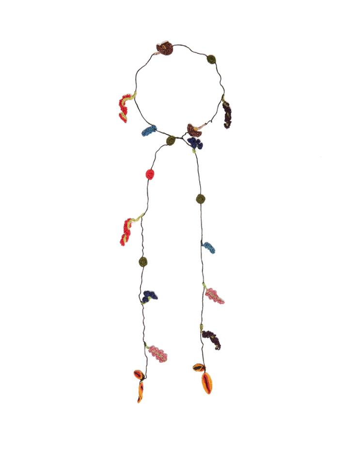 Missoni Necklace-charm Crochet Scarf