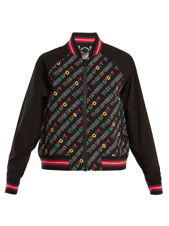 The Upside Sport Logo-print Bomber Jacket