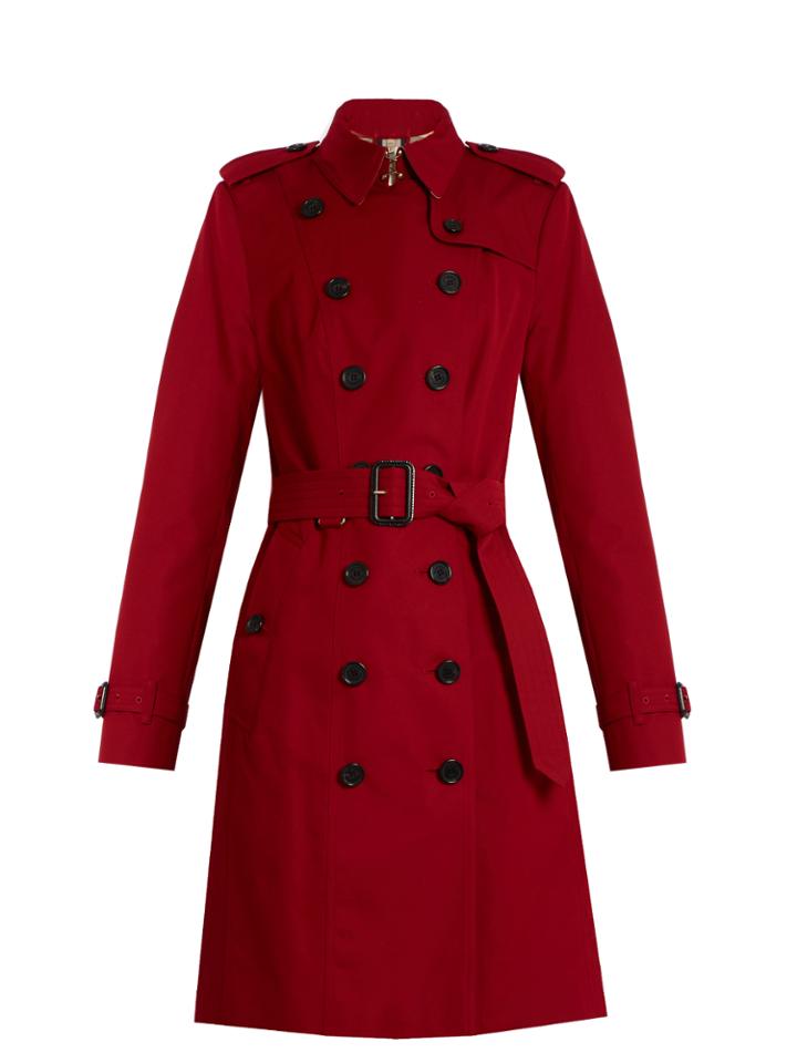 Burberry Sandringham Long Gabardine Trench Coat
