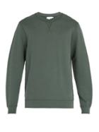 Matchesfashion.com Sunspel - Crew Neck Cotton Sweatshirt - Mens - Green