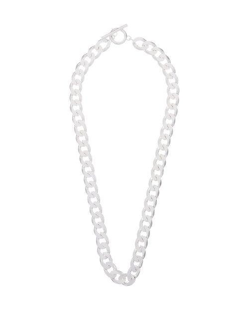 Matchesfashion.com All Blues - Moto Curb-chain Sterling-silver Necklace - Mens - Silver