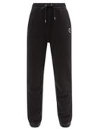 Moncler - Drawstring Down-padded Jersey Track Pants - Womens - Black