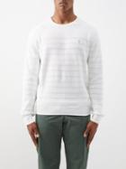 Polo Ralph Lauren - Logo-embroidered Honeycomb-stitch Cotton Sweater - Mens - White
