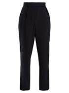 Matchesfashion.com A.p.c. - Isola High Rise Straight Leg Cady Trousers - Womens - Navy