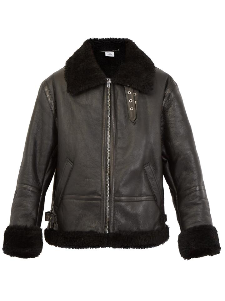 Vetements Oversized Shearling Jacket