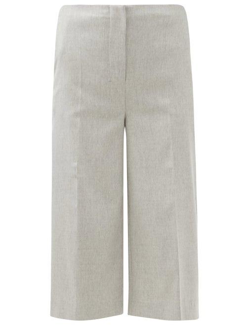 Matchesfashion.com Altuzarra - Sam Cropped Straight-leg Trousers - Womens - Light Grey