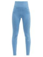 Matchesfashion.com Adidas By Stella Mccartney - Truepurpose High-rise Jersey Leggings - Womens - Blue