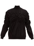 Matchesfashion.com Simone Rocha - Gathered Wool Blend Sweater - Womens - Black