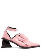 Marques'almeida Leather Frill Lace-up Pumps
