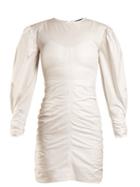 Matchesfashion.com Isabel Marant - May Puff Sleeved Gathered Dress - Womens - White