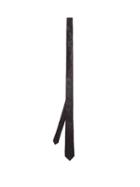 Matchesfashion.com Saint Laurent - Silk Blend Skinny Tie - Mens - Black