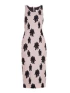 Balenciaga Floral-motif Silk-cloqu Midi Dress